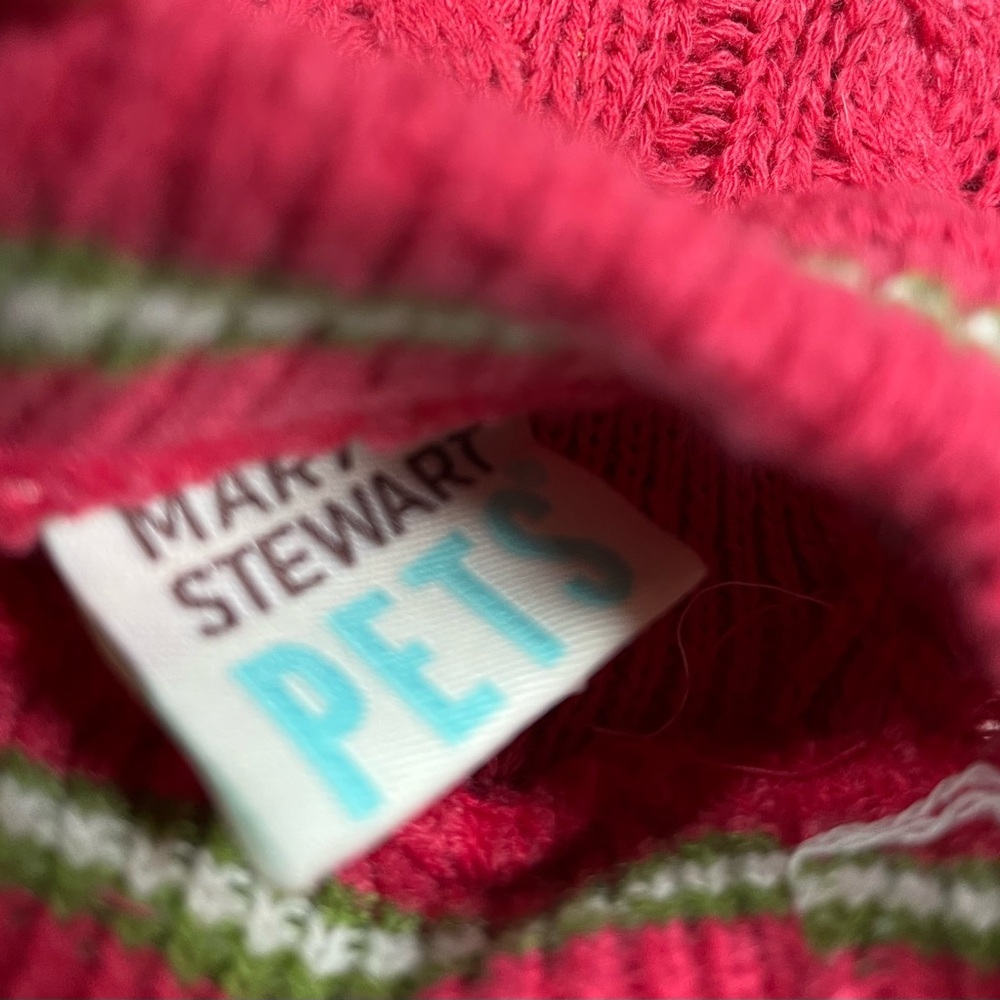 Martha Stewart Pets Fashion Dog Apparel cable Knit. Small - Picture 8 of 10